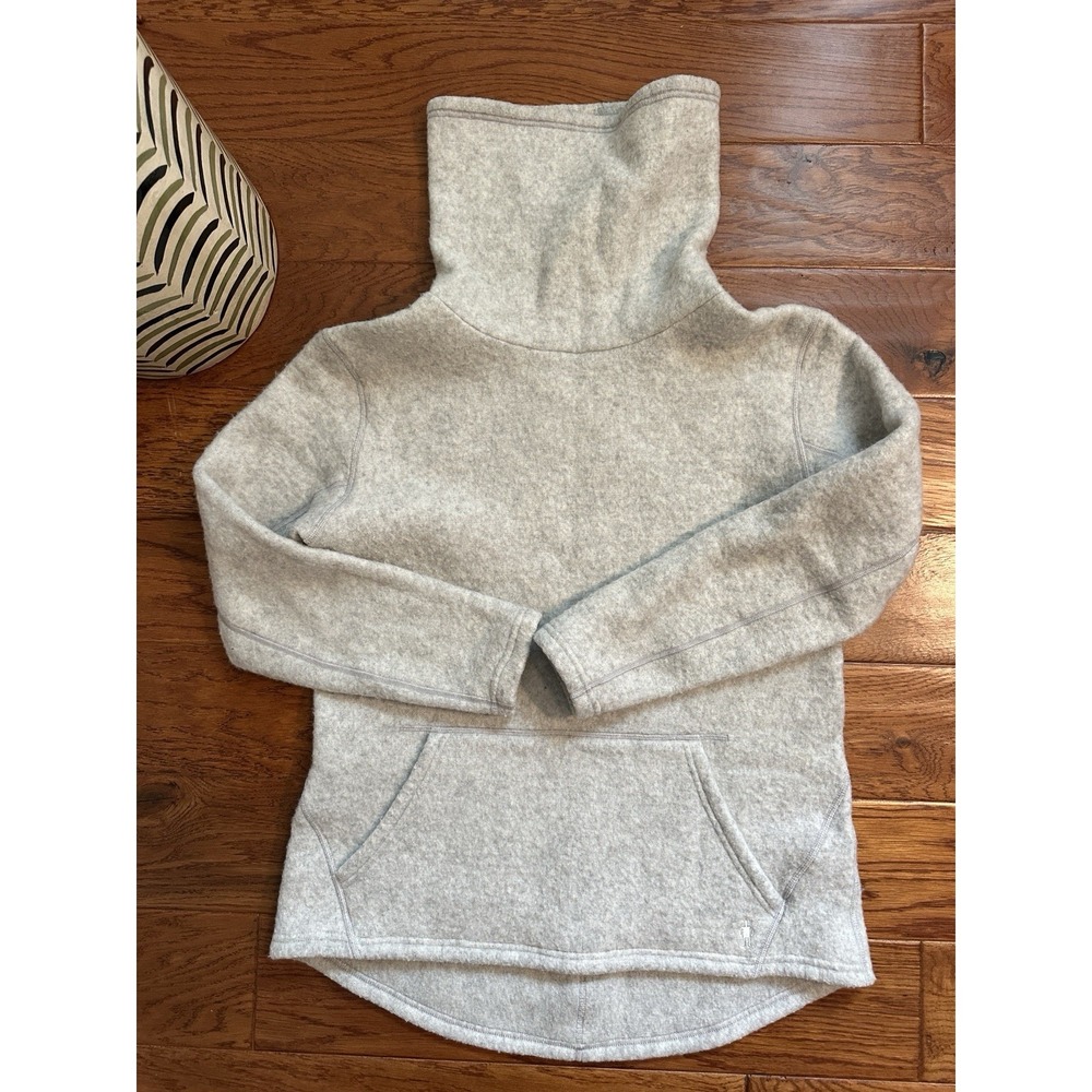 Smartwool Women's Light Heather Gray Turtleneck Pullover